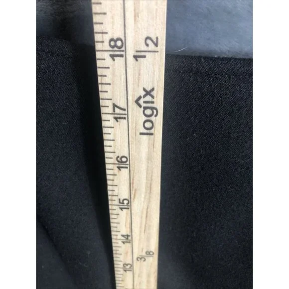 Talbot’s petites short black velour wrap around skirt stretch Size 14 So Soft!! - Picture 14 of 16